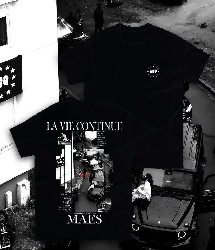T-shirt maes « la vie continue »