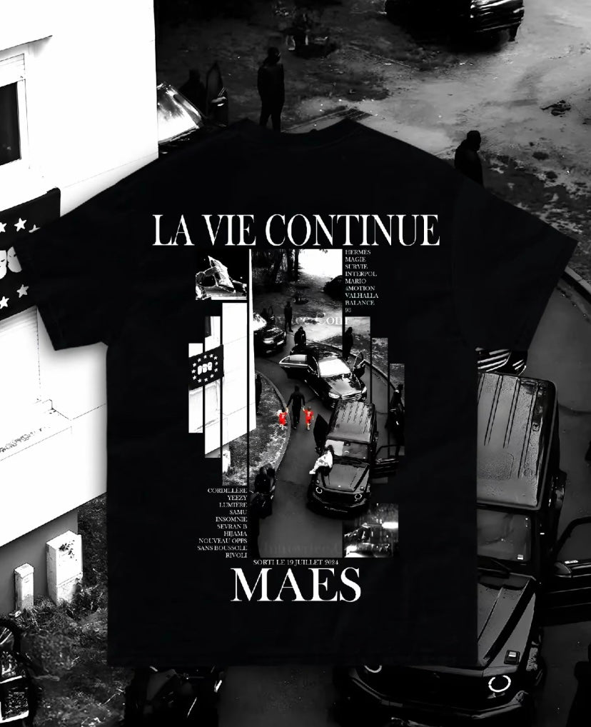 T-shirt maes « la vie continue »